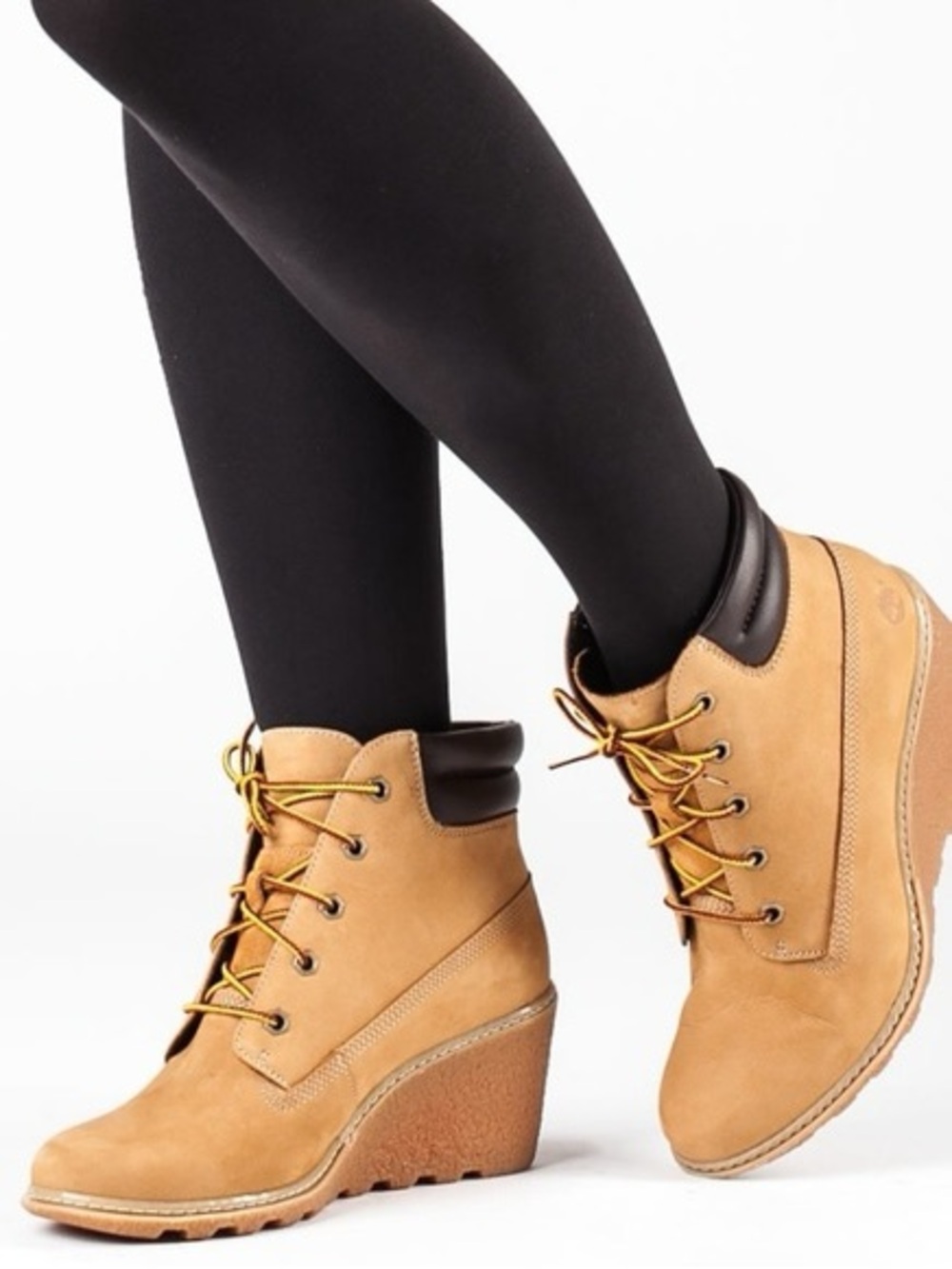 Timberland Amston Wedge Boots What Nubuck 6.5